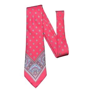 Dior Red and Blue Patterned Tie